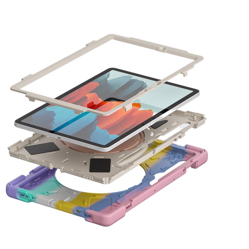 Black Samsung Tab Rotating Case Compatible with Samsung Galaxy Tab S8 Ultra / Samsung Galaxy Tab S8 with Protective Cover Stand Function and Daily Tablet Carry - Image 4