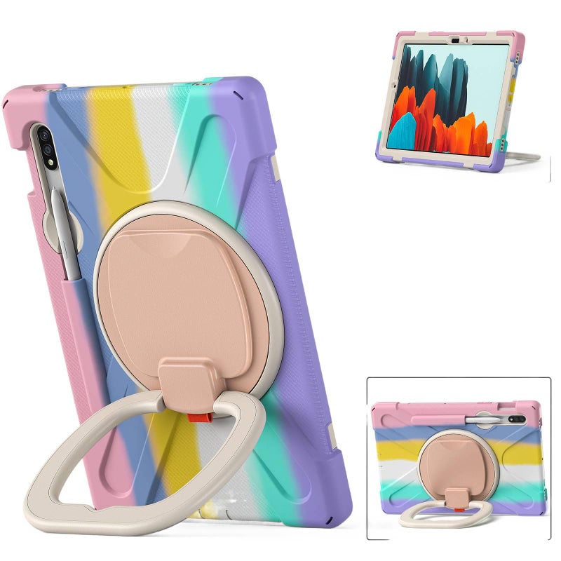 Black Samsung Tab Rotating Case Compatible with Samsung Galaxy Tab S8 Ultra / Samsung Galaxy Tab S8 with Protective Cover Stand Function and Daily Tablet Carry - Image 3