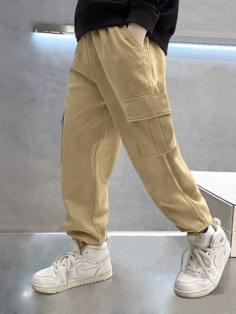 Children'S Wear Overalls New Large Children'S Pants Manufacturers Boys Casual Sports Pants Explosions - Image 3