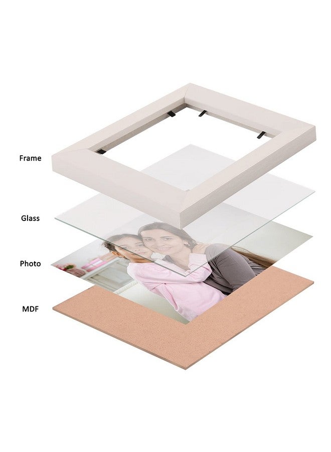 Stuthi Arts Wall-Mounted Photo Frame Set, Multiple Frames for Family Memories, Set of 9 Picture Frames, 6X8 inch (White) - Image 4