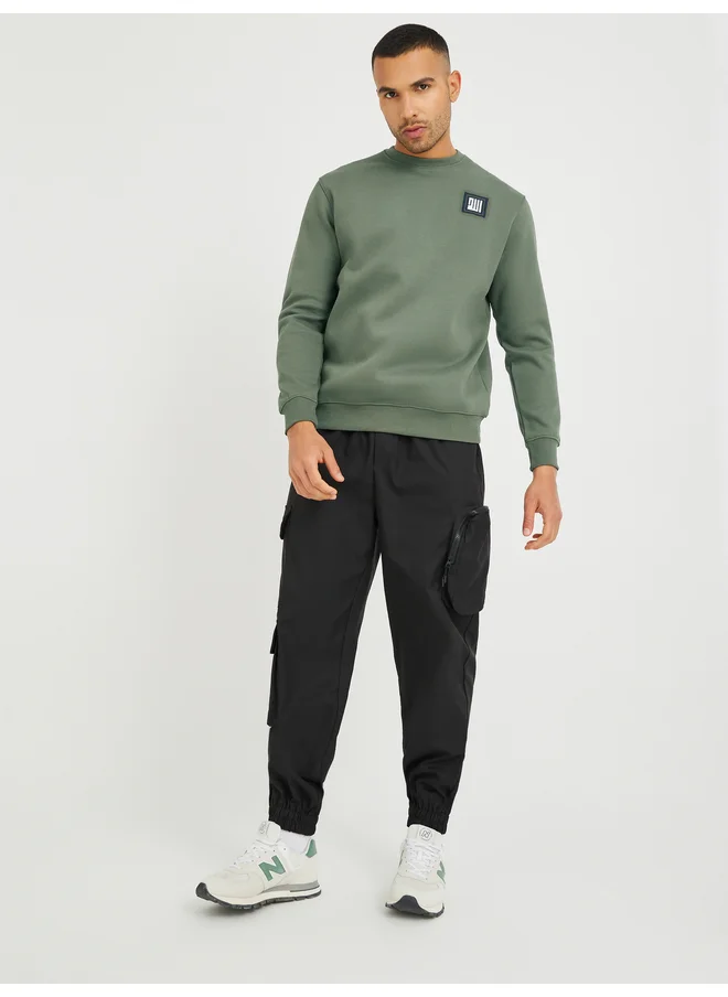 فورت كولينز Fort Collins Slogan Print Round Neck Sweatshirt