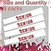 Aposwow Senior Sashes 2026 8 Pack White Graduation Celebration Sash Red Glitter Letters Cheer Grad Class of 2026 Senior Night Decorations Supplies - Image 4