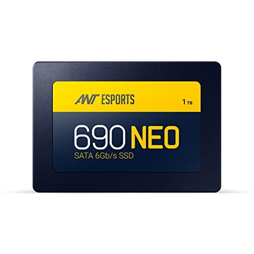 Ant Esports 690 Neo Sata 2.5" 1 TB SSD Internal Solid State Drive (SSD) with SATA III Interface, 6Gb/s, Fast Performance, Ultra Low Power Consumption, with Quad Channel Controller, Black - Image 2