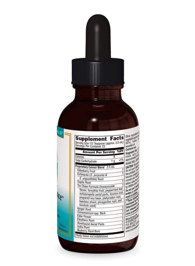 Source Naturals Herbal Resistance Contains Echinacea Yin Chiao Elderberry & More 2 Fluid Oz - Image 4