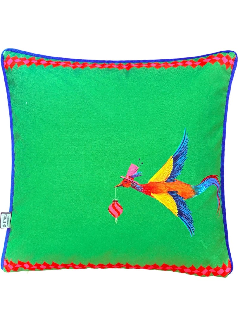 Ge Living New Year Themed Cream Velvet Cushion Cover 45 x 45  - Image 2