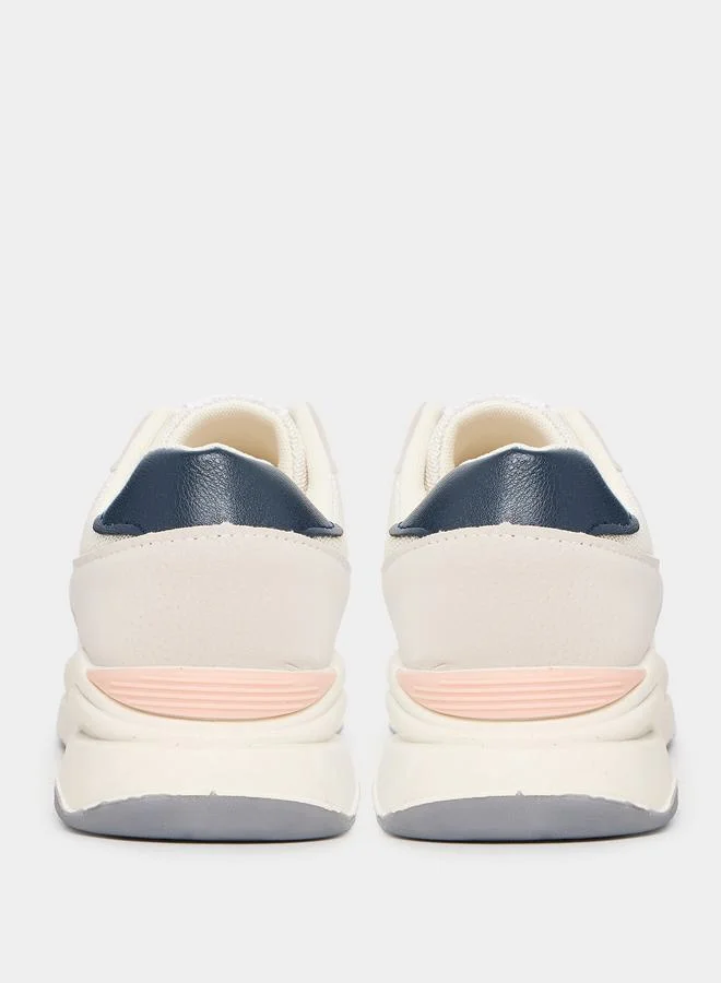 Styli Chunky Sole Lace Up Sneakers