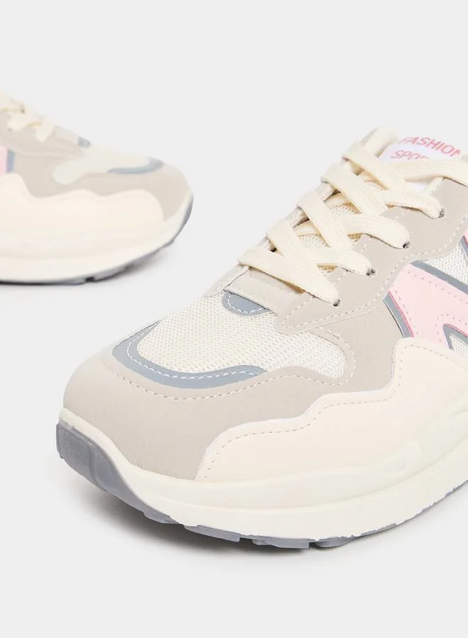 Styli Chunky Sole Lace Up Sneakers