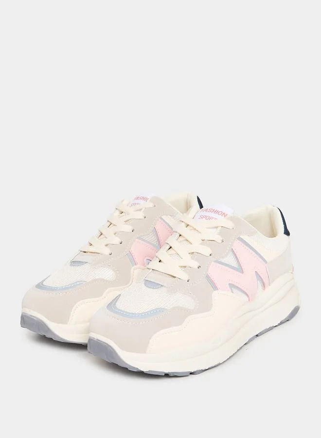 Styli Chunky Sole Lace Up Sneakers