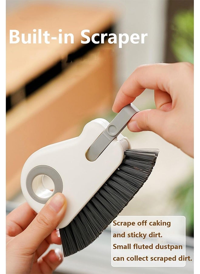 Groove Cleaning Brush 2 in 1 Grout Cleaner Tool Grip Brush Hard Bristle Crevice Cleaning Brush for Sliding Door Track, Window Sill, Window Seal - Image 3