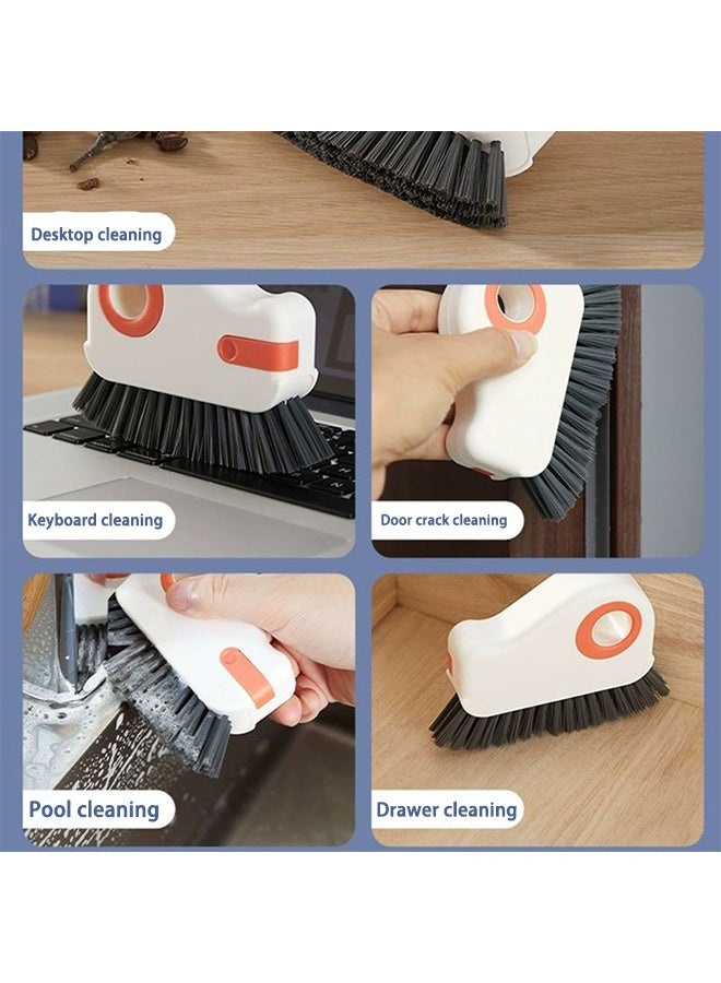 Groove Cleaning Brush 2 in 1 Grout Cleaner Tool Grip Brush Hard Bristle Crevice Cleaning Brush for Sliding Door Track, Window Sill, Window Seal - Image 5