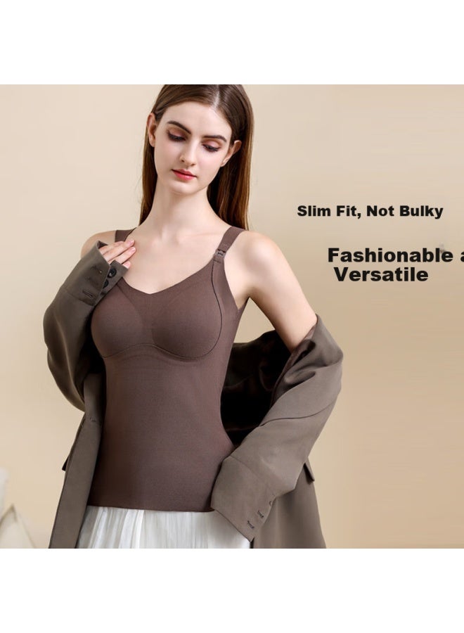 Goso Nursing Bra, Strap Autumn And Winter Warm Postpartum Breastfeeding Maternity Bra Zj159, Light Green, M - Image 3