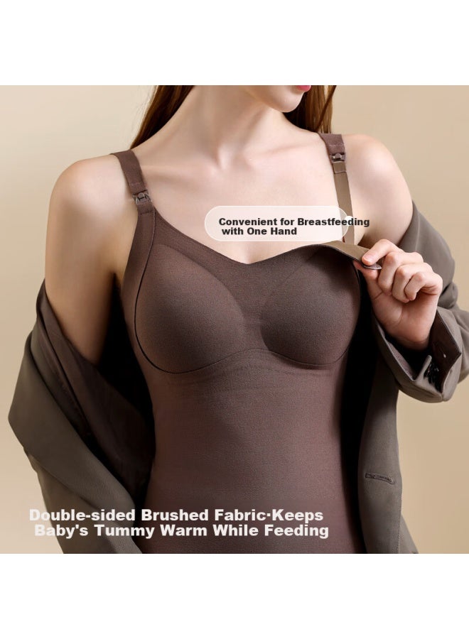 Goso Nursing Bra, Strap Autumn And Winter Warm Postpartum Breastfeeding Maternity Bra Zj159, Light Green, M - Image 4