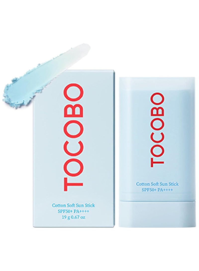 Tocobo Cotton Soft Sun Stick SPF50+ PA++++ - 19g / 0.67oz., Light Blue