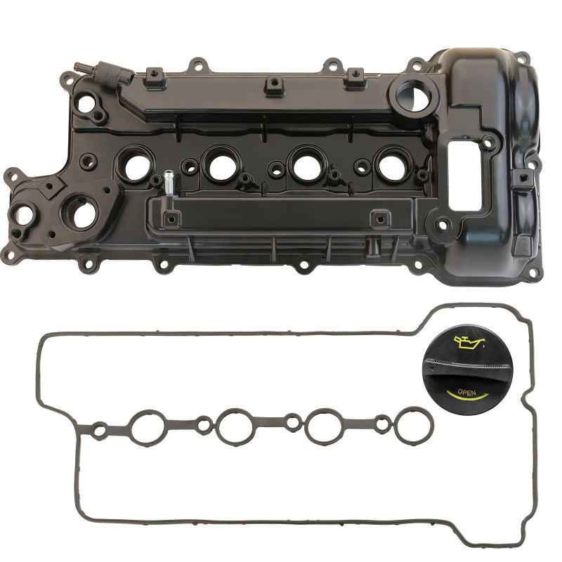 MILIPARTS Upgread Aluminimun Engine Valve Cover Compatible with 20112017 Hyundai Accent Sonata Veloster 20142017 Kia Forte Forte Koup Rio Soul 16L Replace 224102B610