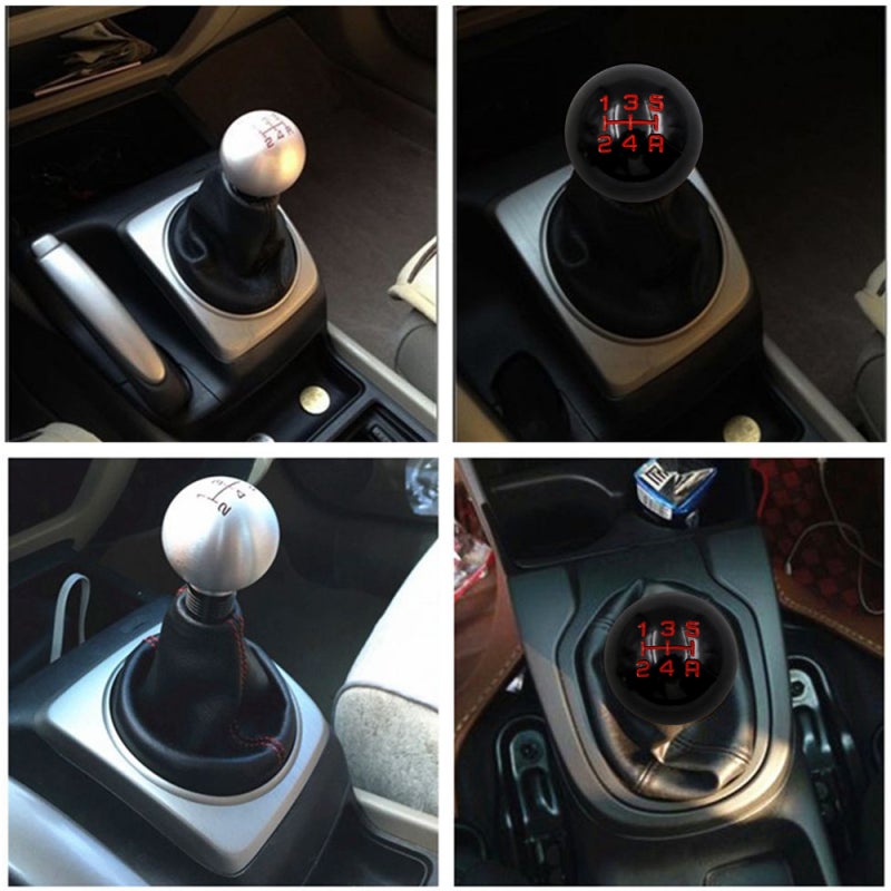 Shift Knob: 5-Speed Silver Premium Durable Material - Ergonomic Design Quicker Smoother Shifting for Vehicle Upgrade Driving Comfort - Image 3