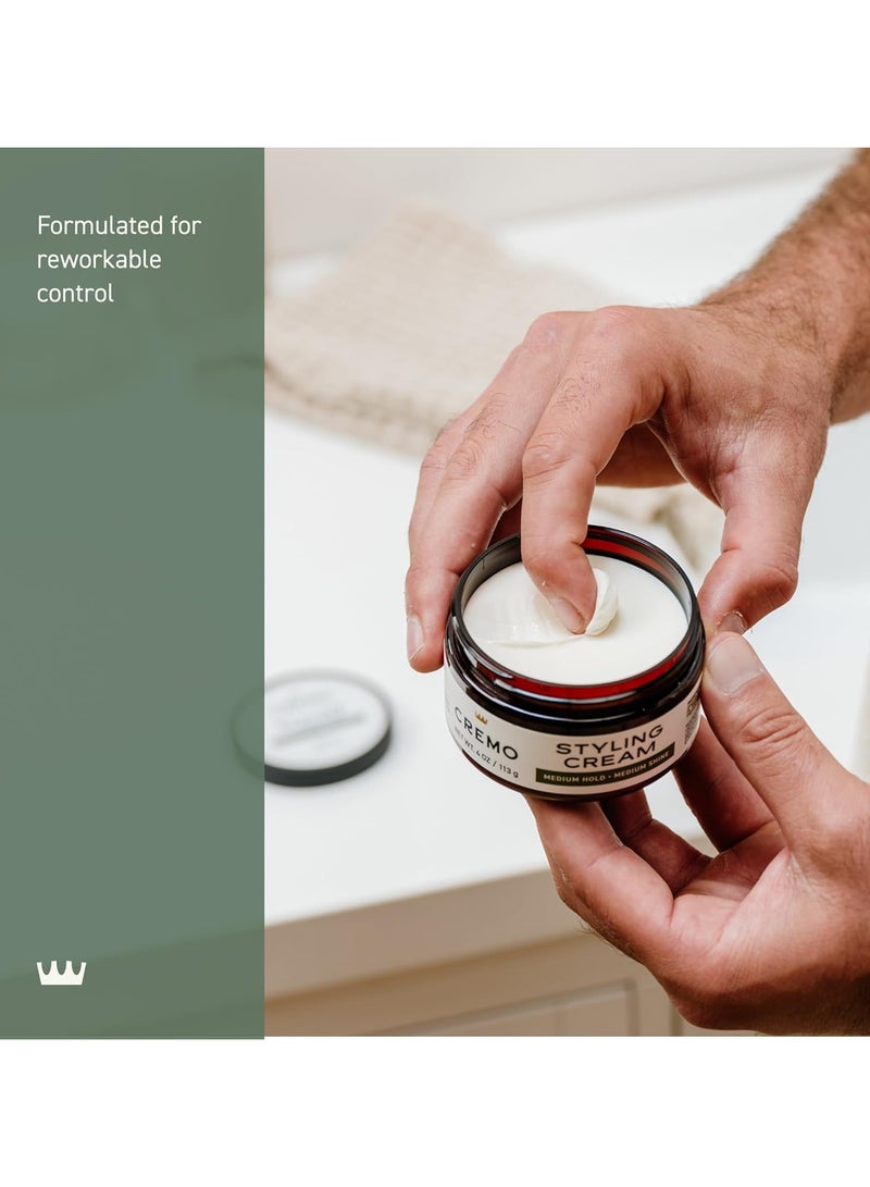 كريمو كريم تصفيف الشعر الفاخر بدرجة باربر، متوسط ​​الثبات، 4 أونصة - Image 3