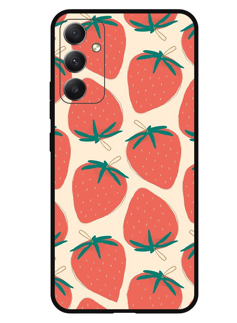 Theodor Protective Case Anti Scratch Shock Proof Bumper Cover For Samsung Galaxy A05s Strawberries - Image 1