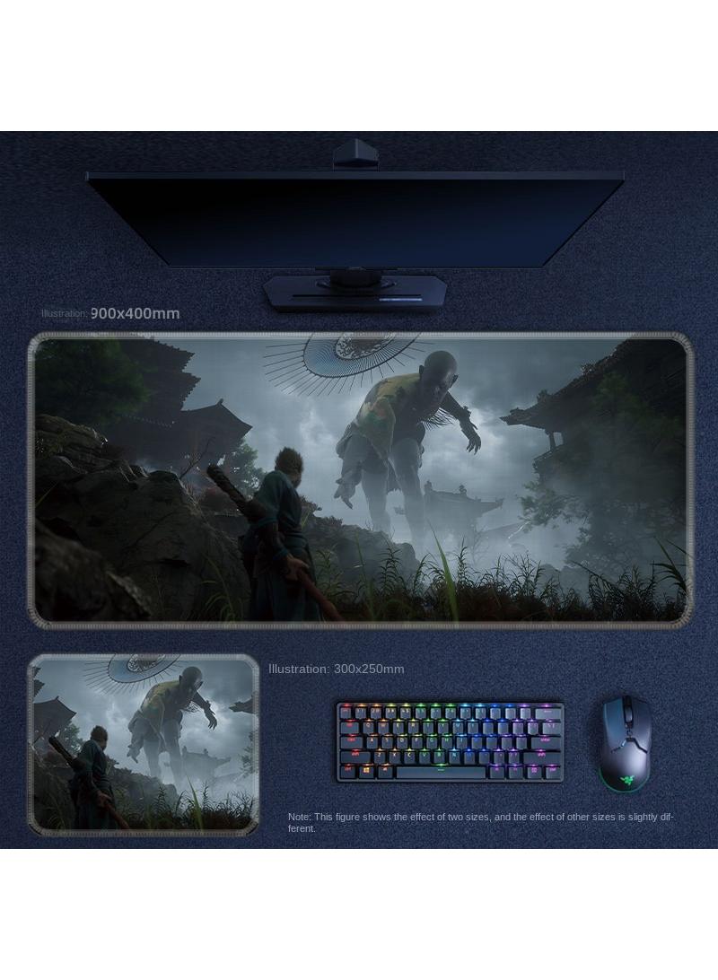 Black Myth Wukong PS5 Gaming Mouse Pad, Keyboard Pad, Waterproof with Non-Slip Rubber Base - Image 1