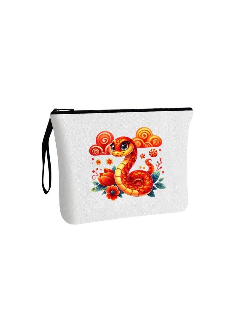 PRINTSHOP4ME China Cosmetic Bag-Eco-Friendly Reusable Makeup Organizer-Ideal For Travel,Daily Use And Survivors-Perfect Makeup Pouch-Printed Design Cosmetic Bag For Women - Image 1
