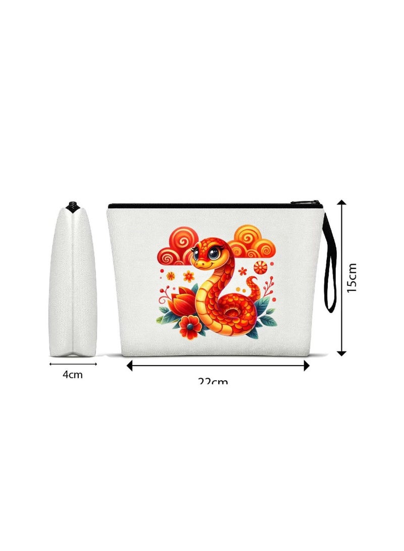 PRINTSHOP4ME China Cosmetic Bag-Eco-Friendly Reusable Makeup Organizer-Ideal For Travel,Daily Use And Survivors-Perfect Makeup Pouch-Printed Design Cosmetic Bag For Women - Image 2