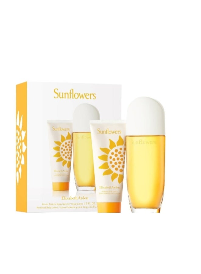 Elizabeth Arden Sunflowers for Women EDT 100ml Gift Set - Image 1