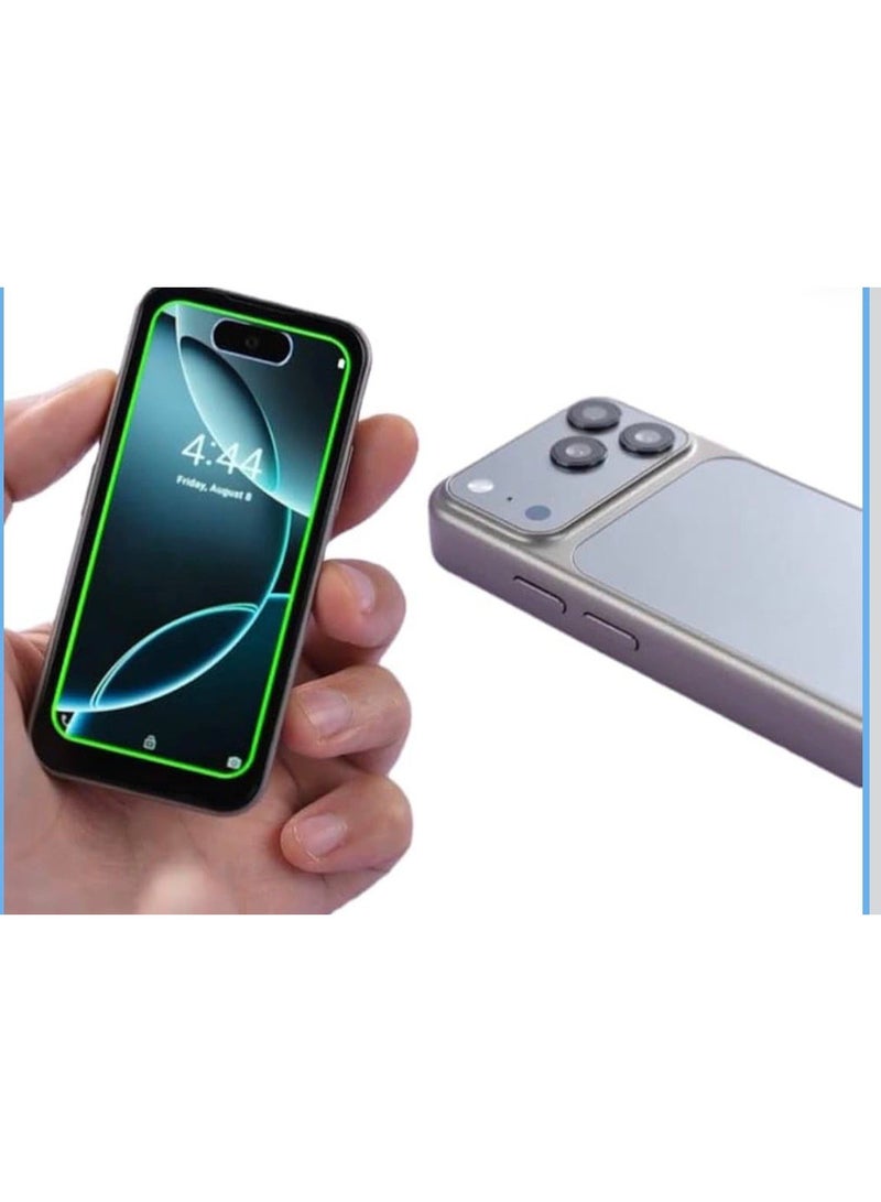 AirTab Mini 17 Super Mini Mobile Phone Android Quad Core Mobile Mini Smartphone Ultra Small Pocket Student Children Men and Women - BLACK - Image 3