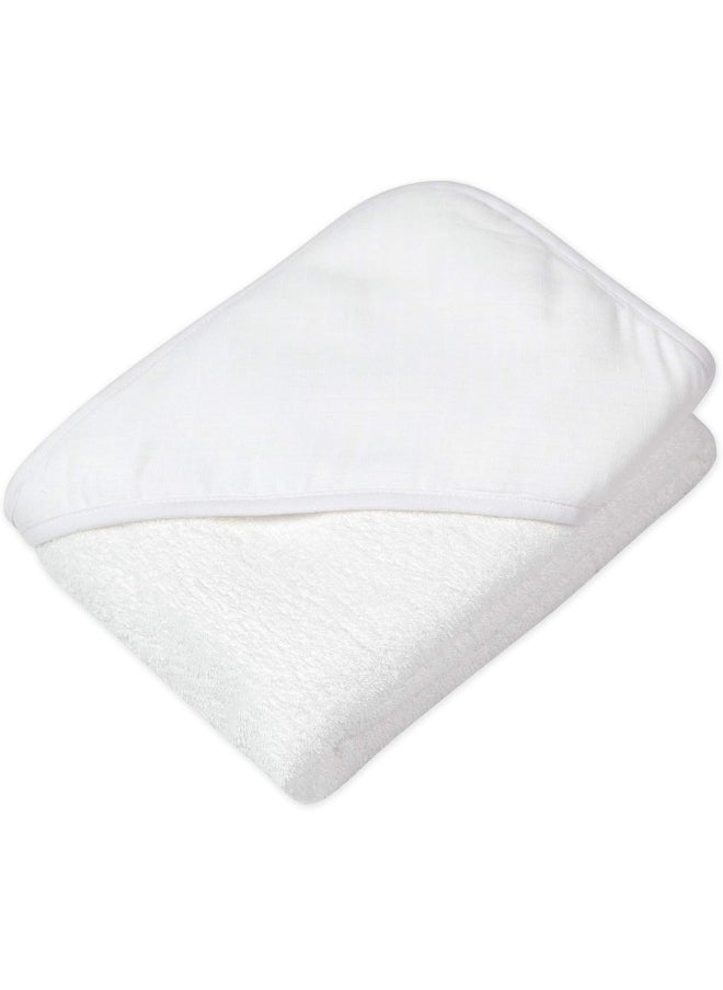 HonestBaby HonestBaby unisex baby 2-Pack Organic Cotton Hooded Towels Bandana, Pattern Play, One Size US  - Image 3