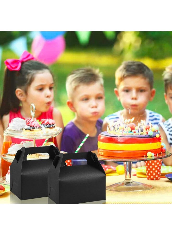 Lainrrew 30 Pcs Gable Candy Treat Boxes, Small Goodie Boxes Christmas Party Favor Boxes Kraft Paper Gift Box For Christmas Party Decorations Birthday Party Favors (Black) - Image 4