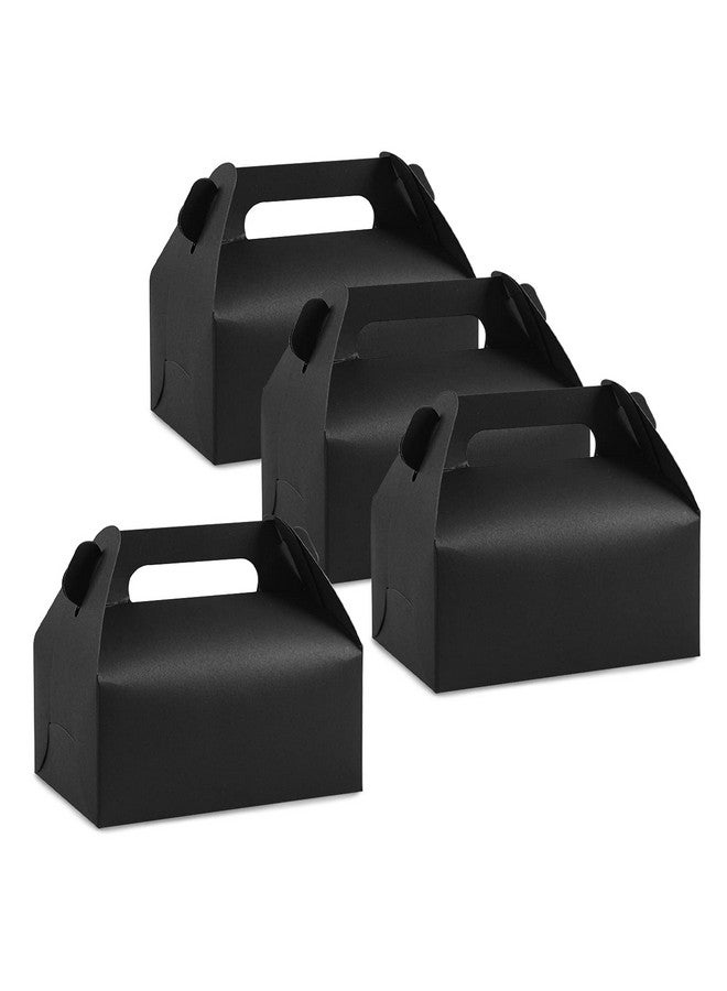 Lainrrew 30 Pcs Gable Candy Treat Boxes, Small Goodie Boxes Christmas Party Favor Boxes Kraft Paper Gift Box For Christmas Party Decorations Birthday Party Favors (Black) - Image 1