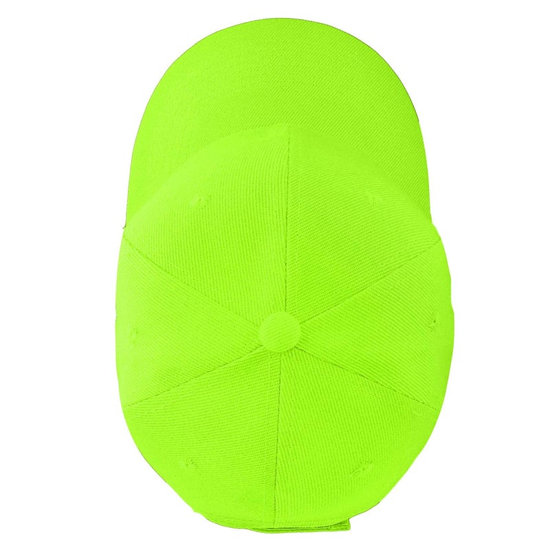 Falari Baseball Cap Adjustable Size for Running Workouts and Outdoor Activities All Seasons (1pc Neon Green) - Image 4