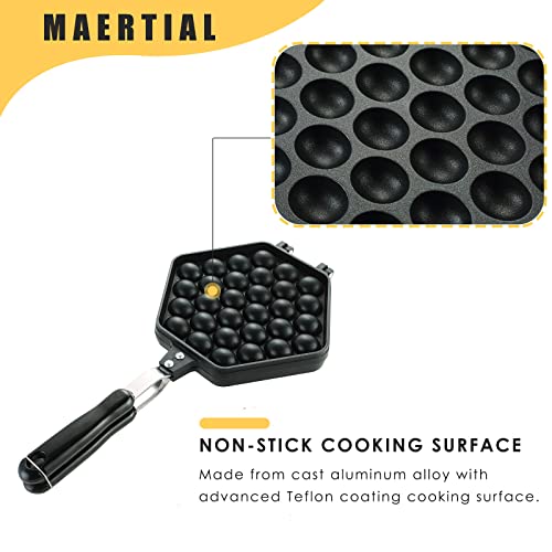 MYFULLY Bubble Waffle Maker | Aluminum Alloy Eggettes Pan Double-sided For Home Kitchen Use - Image 3