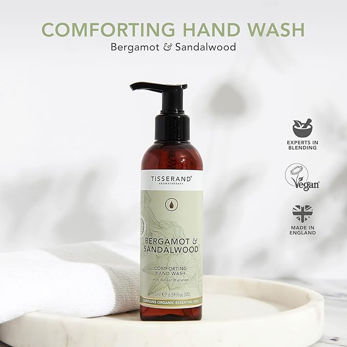 Tisserand Aromatherapy Natures Spa Comforting Hand Wash 100 Natural Pure Essential Oils Bergamot and Sandalwood 195ml - Image 3