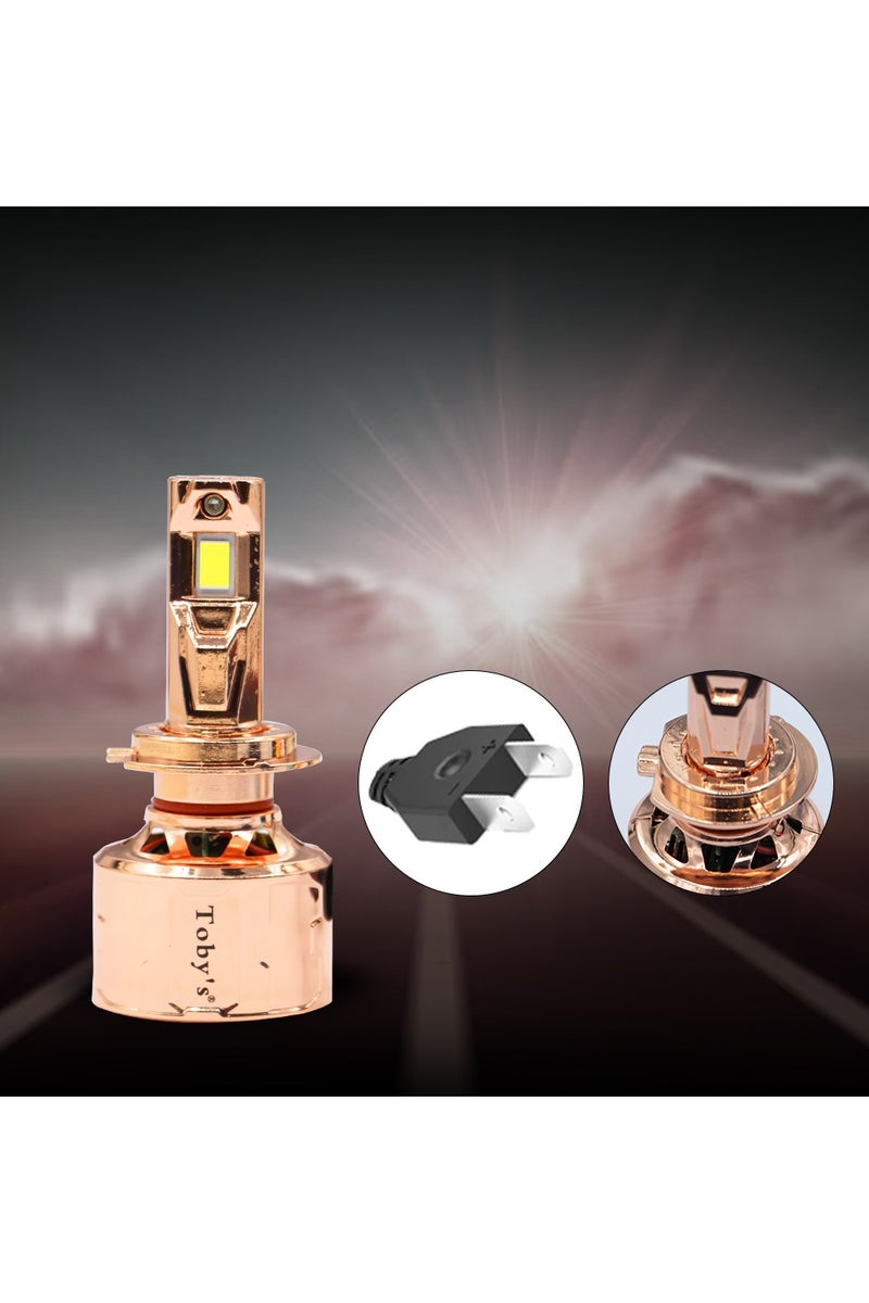Toby's Toby’s LX-150 H7 – 300W 2 Pieces of LED Headlights with 30,000 Lumens, IP65 Protection, Rotary Cooling, and Bonus Keychain for Ultimate Night Driving Power - Image 5