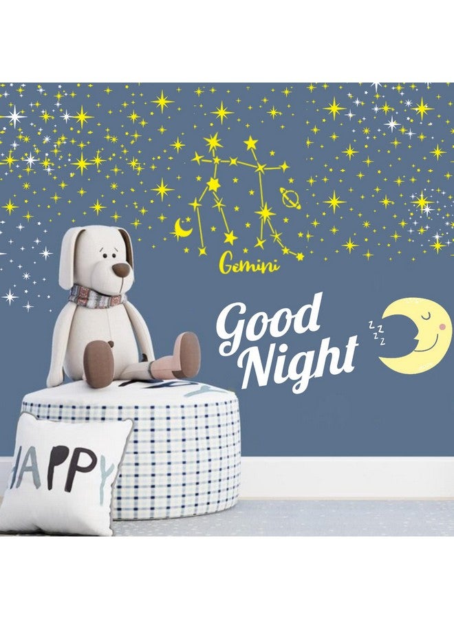 yhslmh 16 Star Stencils For Wall Painting Moon Twinkle Stars Stencil For Card Making Paint Reusable Star Zodiac Constellation Stencils For Walls Wood Burning Art Craft Canvas Fabric Decor (12 Star Sign) - Image 3