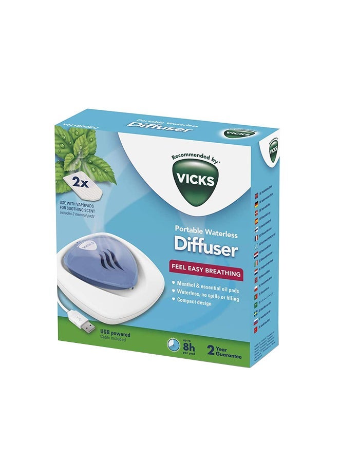 Vicks Portable Waterless Diffuser For Soothing Vapors