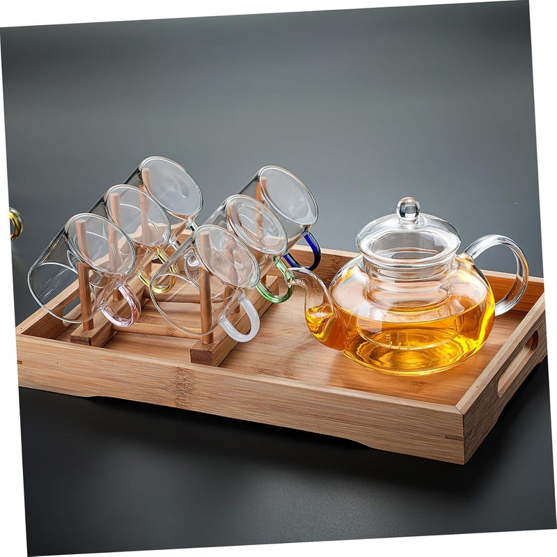 2pcs Bottle Drying Rack Sturdy Cup Draining Stand Organizer for Kitchen Glasses and Mugs Space Saving Shelf with Pillars and Practical Home Drinkware Holder - Image 4