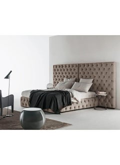 R2R FURNITURE Superior - Fine Crafted Designer Bed (White, Faux Leather) 
