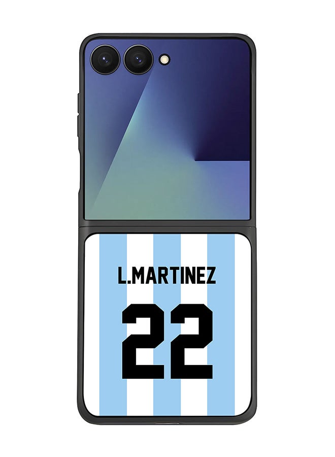 Stylizedd For Samsung Galaxy Z Flip7 Case,Slim fit Camera Protection, Shockproof Thin Phone cover  - Football  Argentina, L.Martinez
