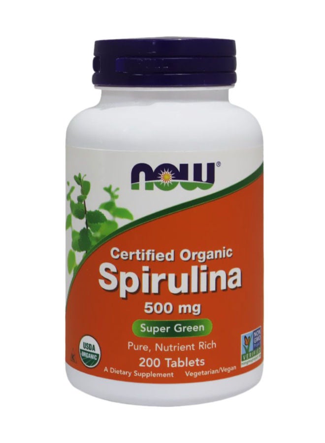 now Spirulina 500 mg Tablets 200's - Image 1