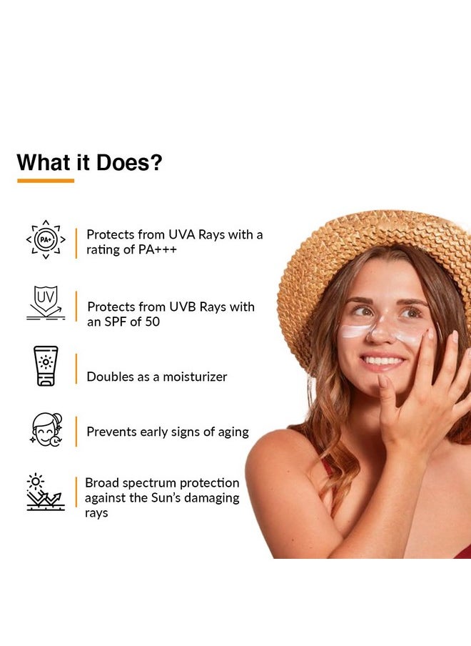 FIXDERMA Shadow Sunscreen Spf 50+ Cream Pa+++ Sunscreen For Dry Skin,Sunscreen For Body & Face Broad Spectrum Sunscreen For Uva & Uvb Protection Non Greasy & Water Resistant-75Gm (Pack Of 1)  - Image 3