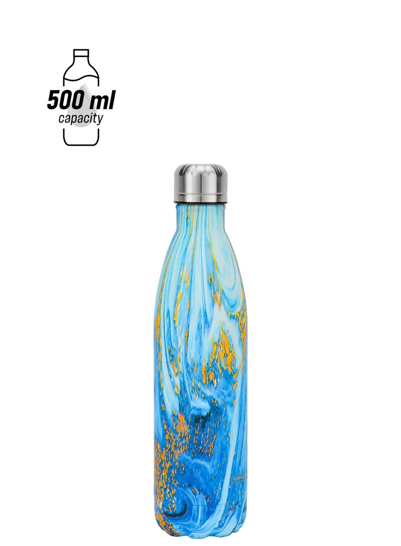 Royalford 500ml Stainless Steel Vacuum Water Bottle RF12025 High-Quality Construction Preserves the Flavor and Freshness, Unbreakable Portable, Leak-Resistant and Light-Weight Multicolor 500ml - Image 1