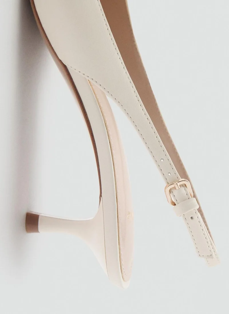 MANGO Pointed Kitten-Heel Shoes