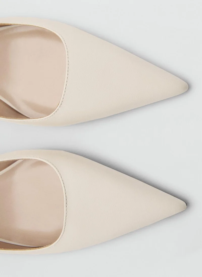MANGO Pointed Kitten-Heel Shoes