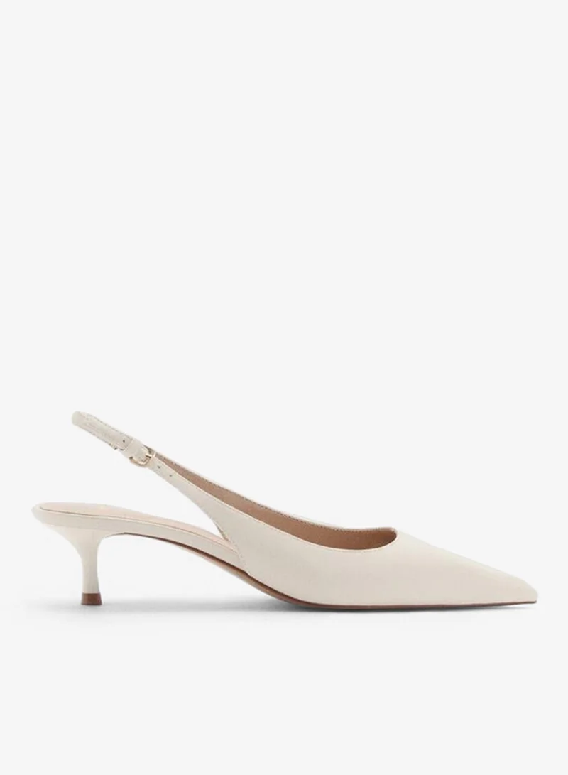 MANGO Pointed Kitten-Heel Shoes