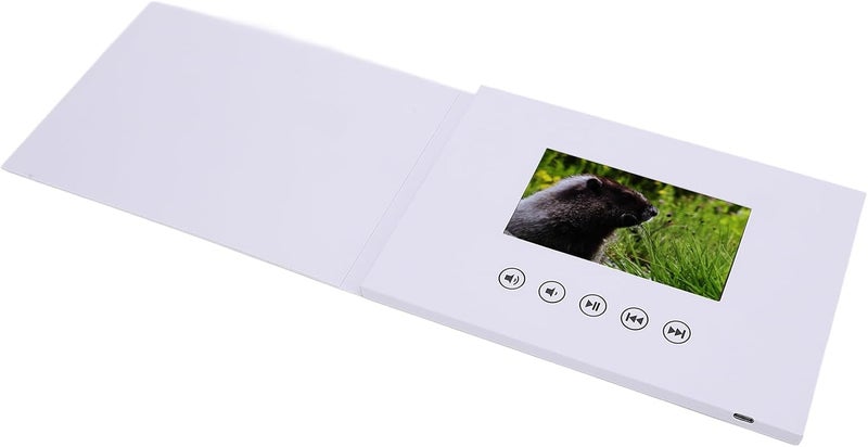 بطاقة تحية فيديوية بشاشة LCD بحجم 5 بوصات، كتيب فيديو عالي الدقة 720P، ذاكرة سعة 128 ميجابايت للاحتفال بالعيد الميلاد، بطاقة تحية إلكترونية مخصصة مزودة بمكبر صوت مدمج - Image 4