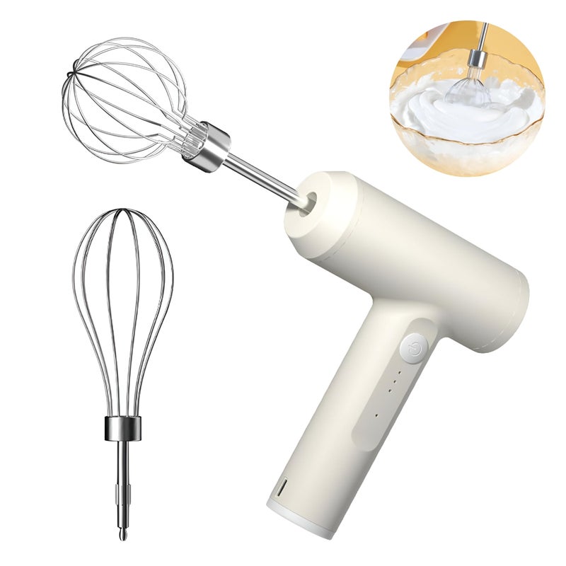 Blender - Small cordless handheld rechargeable whisk powered by USB, convenient kitchen companion for mixing eggs, whipping cream, preparing baking dough, sauces and drinks with ease anytime - Image 1