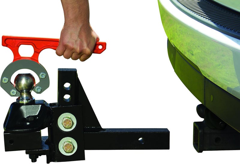 HitchGrip Quick Connect Hitch Coupling Tool for RV and Travel Trailer Weight Distribution Hitch Ball Mounts, Fits 2-5/16" Balls, Orange - Image 1
