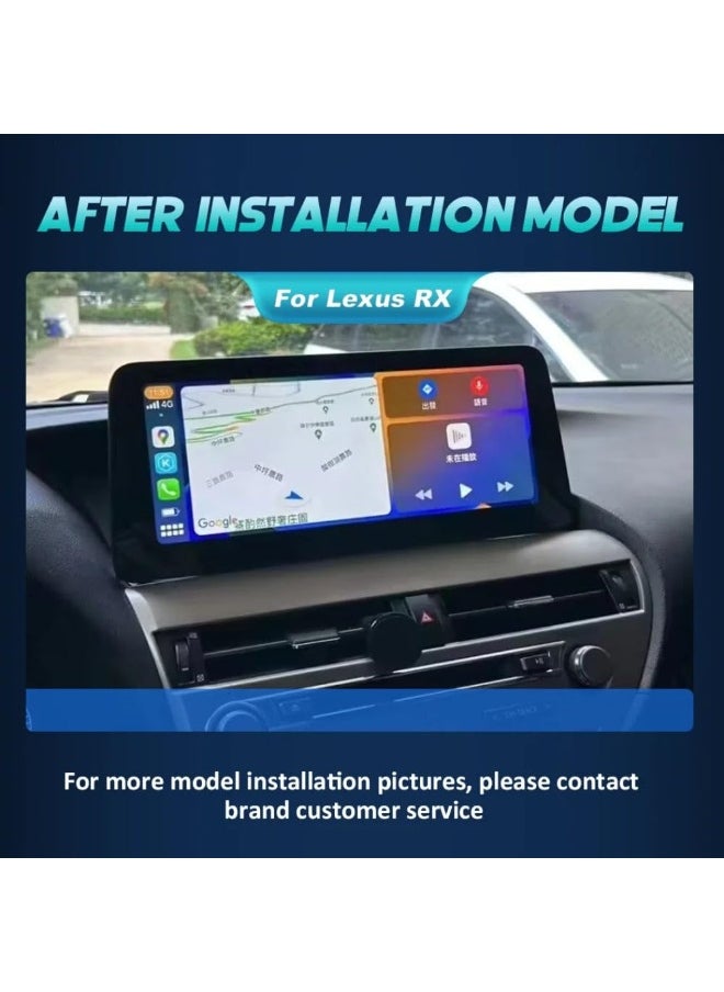 Vierex Android Car Stereo For Lexus RX RX270 RX350 450h 2009-2015 12.3 Multimedia Player With CarPlay Android Auto Wireless 8GB RAM Fast Interface Plug and Play USB WiFi 4G Touchscreen DSP  - Image 5