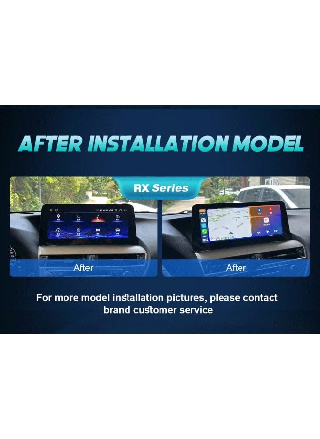 Vierex Android Car Stereo For Lexus RX RX270 RX350 450h 2009-2015 12.3 Multimedia Player With CarPlay Android Auto Wireless 8GB RAM Fast Interface Plug and Play USB WiFi 4G Touchscreen DSP  - Image 3