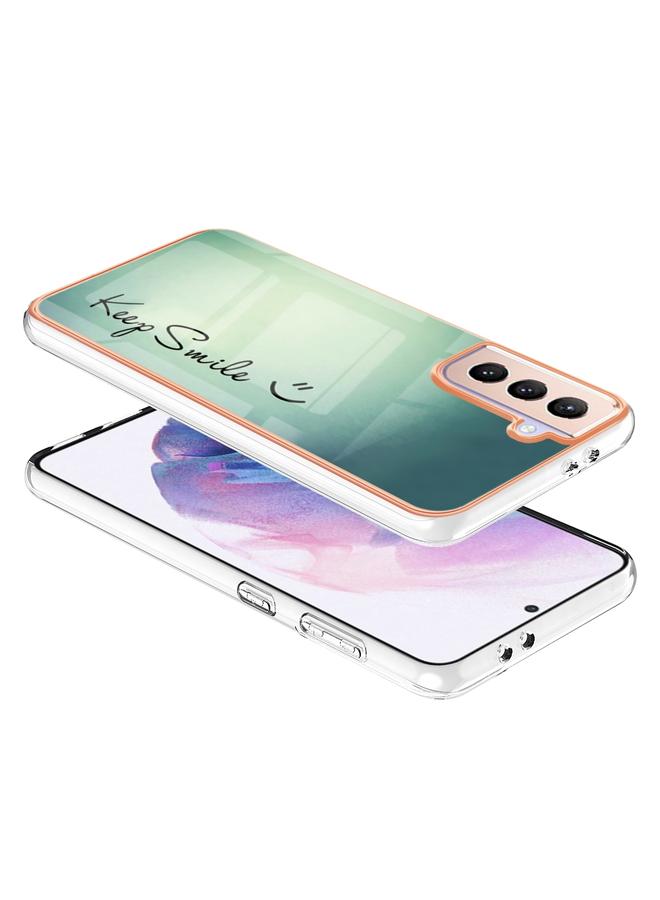 S-TOP Case For Samsung Galaxy S21+ 5G Electroplating Marble Dual-side IMD Phone Case - Image 4